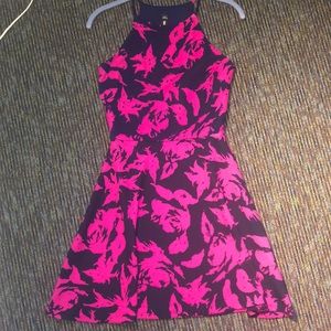 Black and pink design lab dress